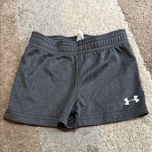 Under Armour Baby Charcoal Athletic Shorts- 0-3 months
